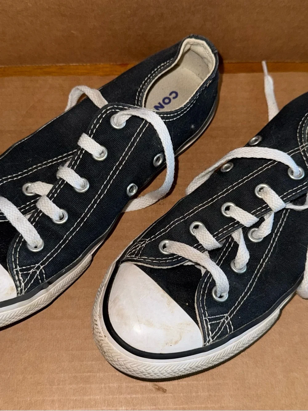 CONVERSE ALL STAR 3J235 Black Athletic Sneakers Youth Size 3. A20